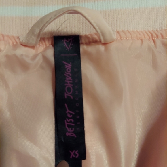 Betsey Johnson Performance Side Stripe Bomber Jacket - Picture 12 of 15
